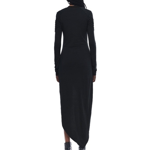 NWT JONNY COTA ASYMMETRICAL MINI DRESS IN BLACK - Picture 3 of 13